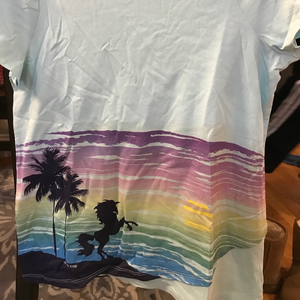 Girls short sleeve t shirt size L 10/12. Lands End